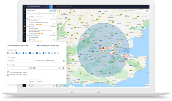 Search Map View