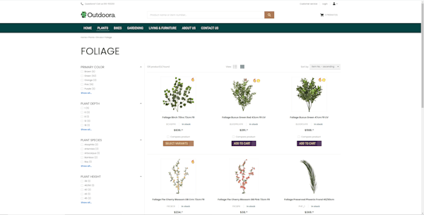 Sana Commerce frontend preview