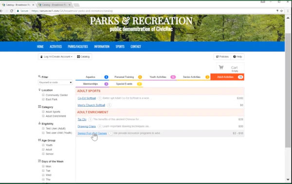 CivicRec Software 2020 Reviews Pricing Demo