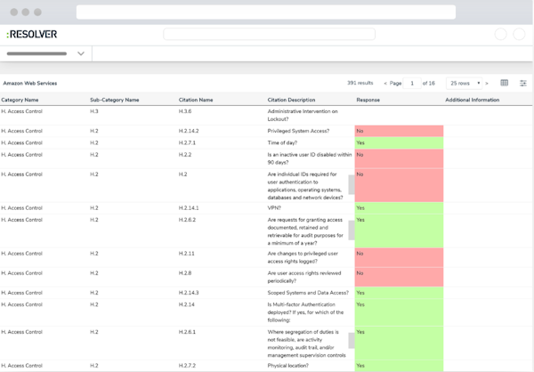 Vendor Risk Management Software vendor comparison screenshot