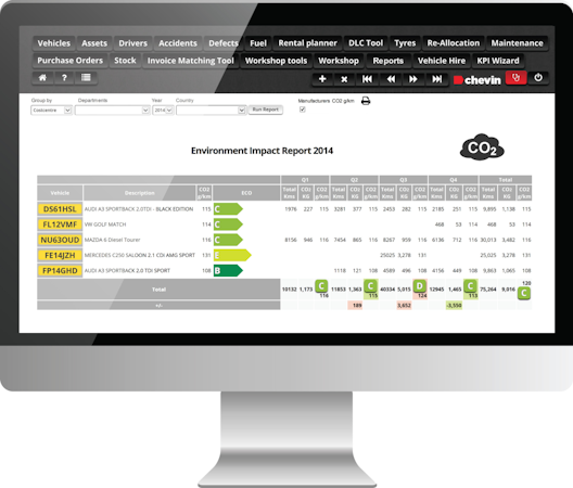 FleetWave reporting screenshot