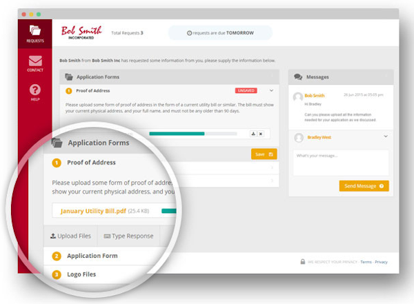 FileInvite Client Interface