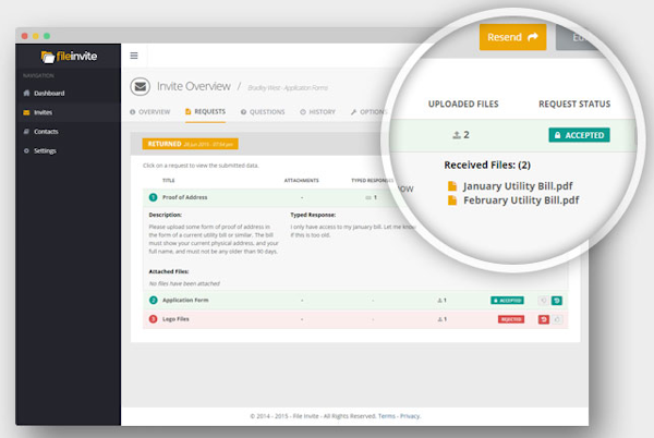 FileInvite Invite Overview