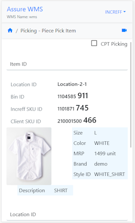 Assure item details