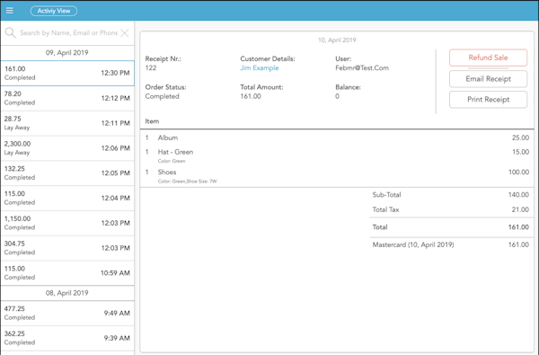 Activity view
