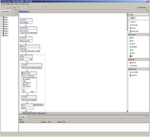 Call flow designer
