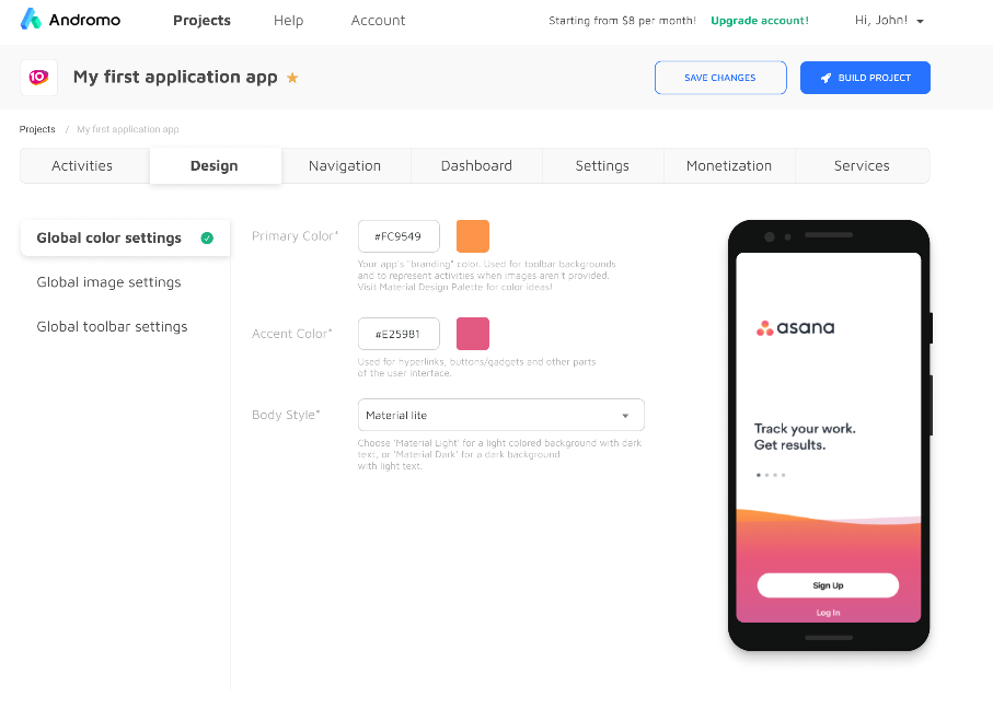 andromo app maker