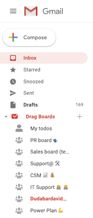 Drag boards screenshot