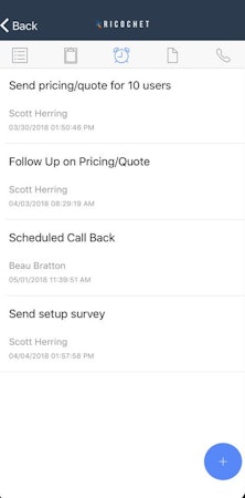 Ricochet360 customer relationship management