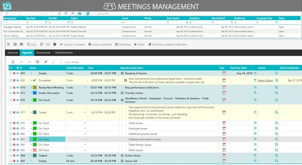 Change order management