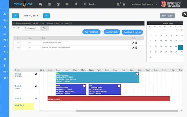 MoveitPro schedule screenshot