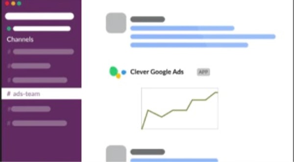 Clever Ads for Slack & MS Teams graphs