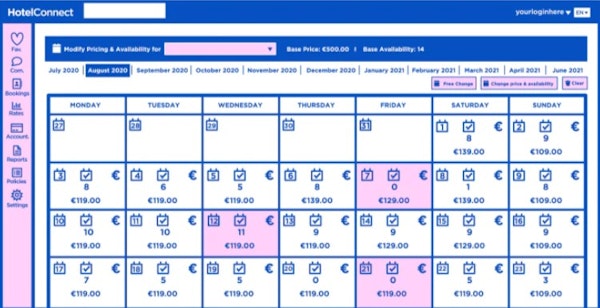 Hotel Connect rate management