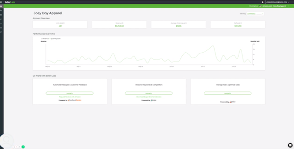 SellerLabs campaign performance over time