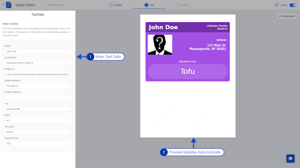 Documint variable testing