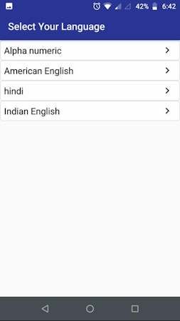Kwantics AI Voice Assistant select language