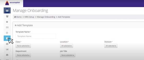 Accomplish manage onboarding