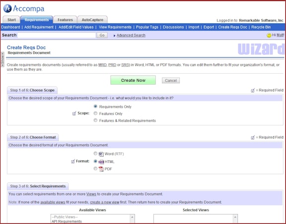 Accompa create documents
