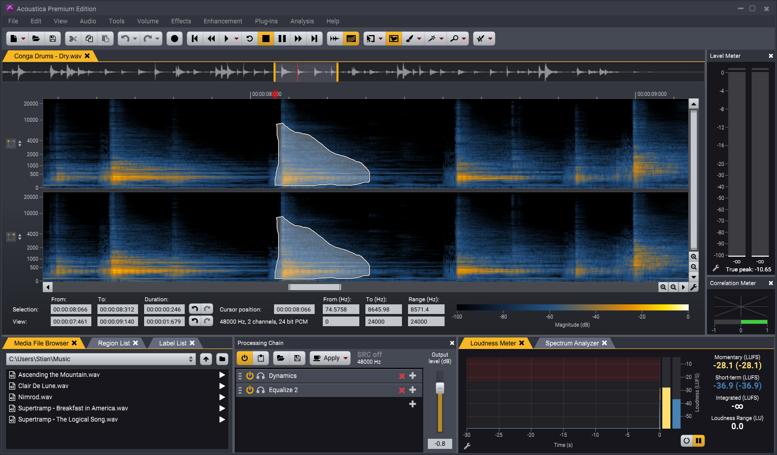 acoustica audio editing software
