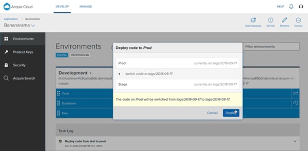 Acquia deploy codes