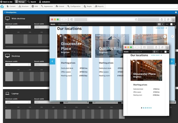Acquia manage content configurations