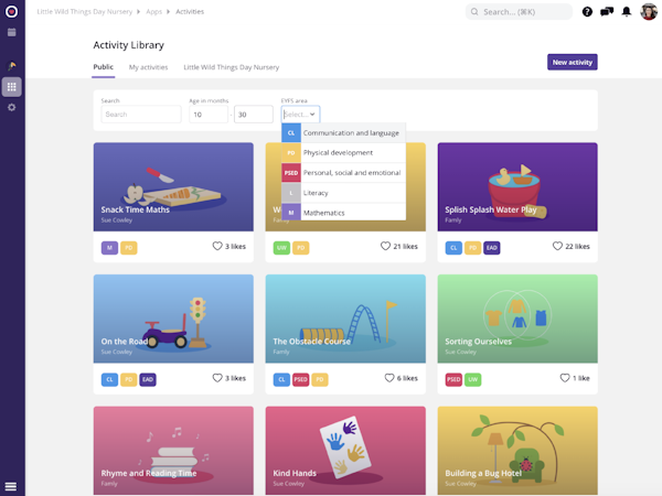 Famly Activity Library