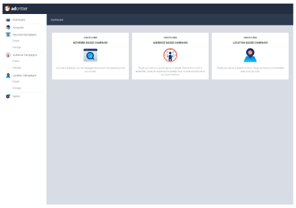 AdCritter dashboard