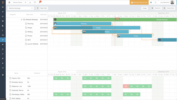 Ad Sales Genius production projects screenshot