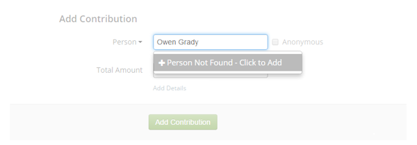 Adding contribution
