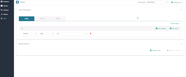 Adlib view configuration