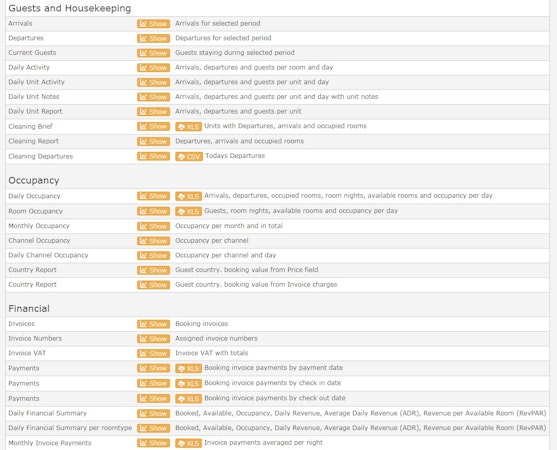 airHMS reporting screenshot