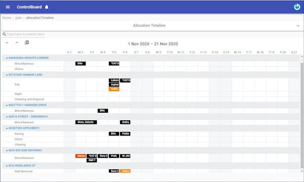 Crews Schedule