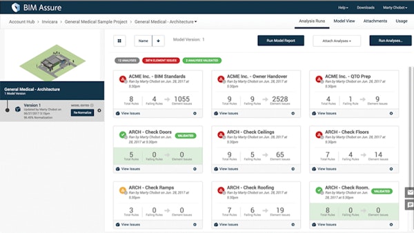 BIM Classify analysis runs