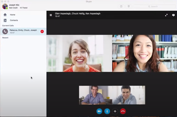 Ecamm Live video call