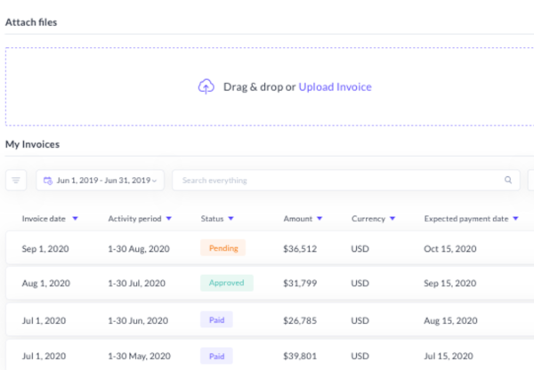 Approve.com upload invoice