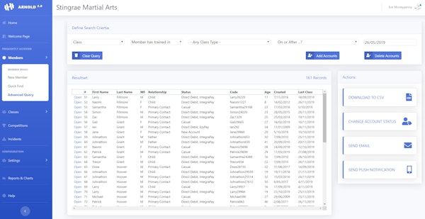 Arnold member query screenshot