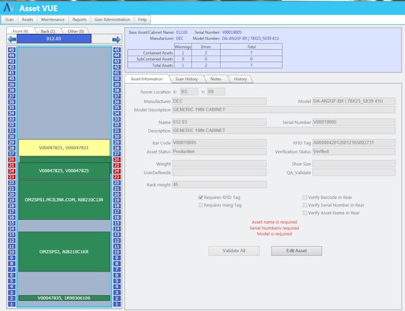 Asset Vue Collision Management