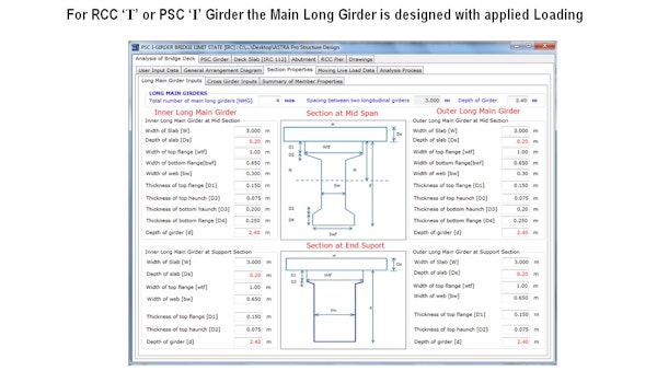 Bridge specifications