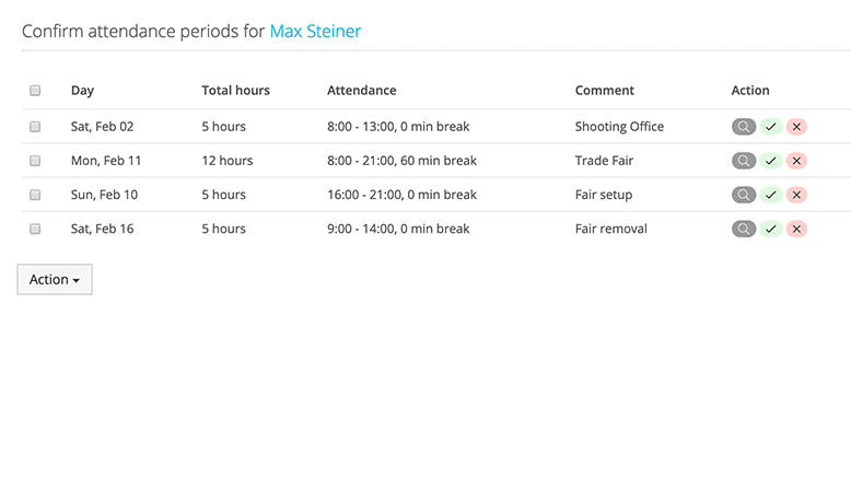 Personio - Personio attendance tracking screenshot