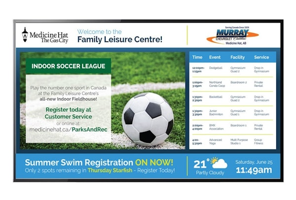 Audience displaying events screenshot