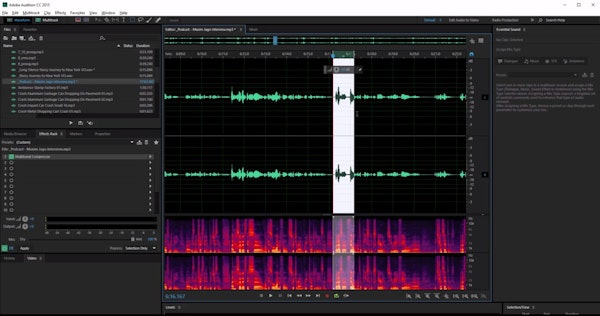 Adobe Audition editing podcasts
