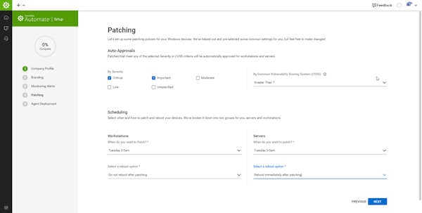 ConnectWise Automate patching