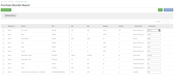 Automated Reordering