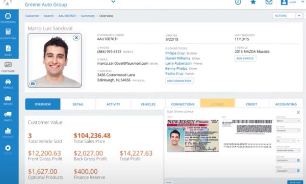 Autosoft customer details