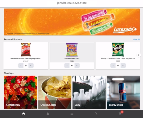 b2b.store eCommerce store front