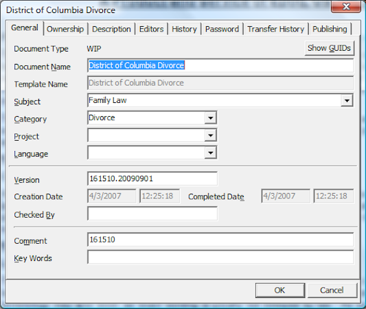 DirectLaw document details