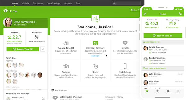 Bamboohr software 2019 reviews pricing demo
