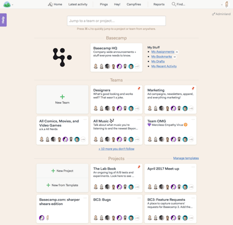 BaseCamp Project Tools