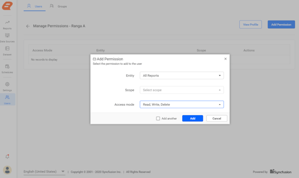 Bold Reports access control