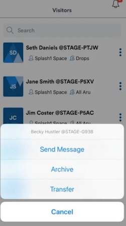 Botsplash send message